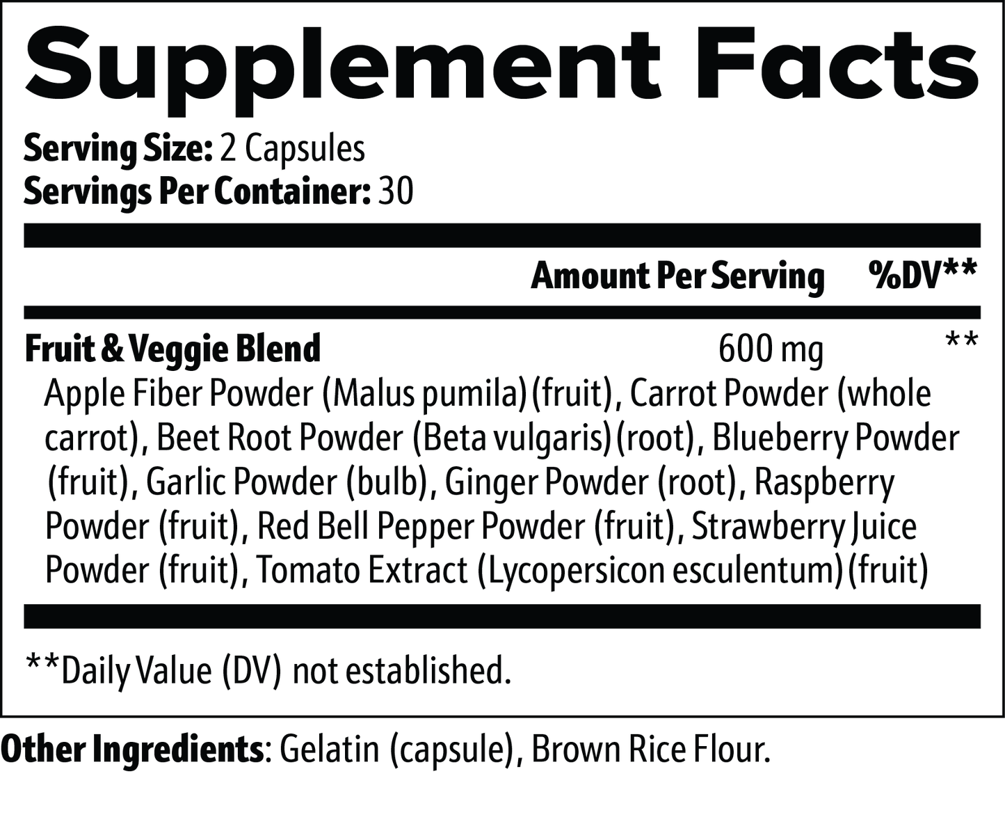 Rah Vegan Fruits and Veggies