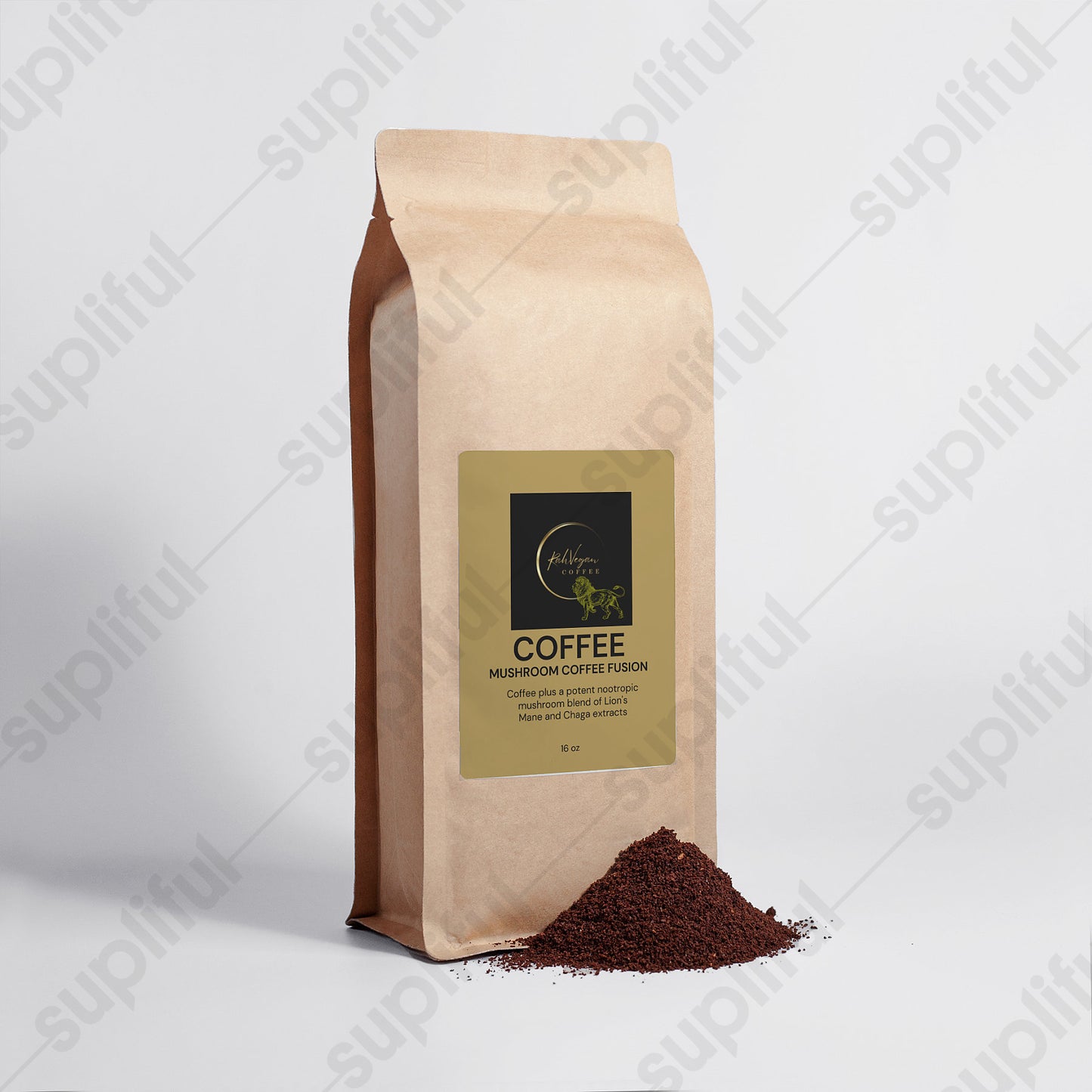 Rah Vegan Mushroom Coffee Fusion - Lion’s Mane & Chaga 16oz