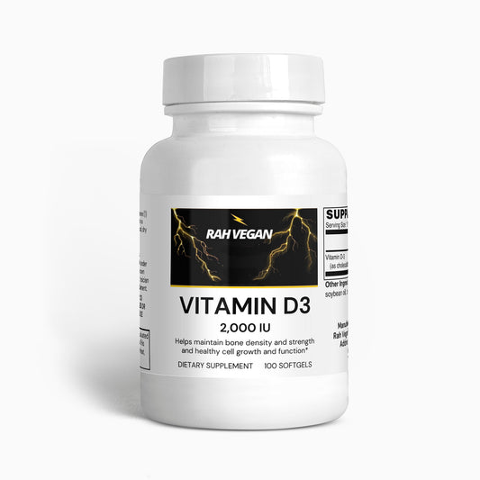 Rah Vegan Vitamin D3 2,000 IU