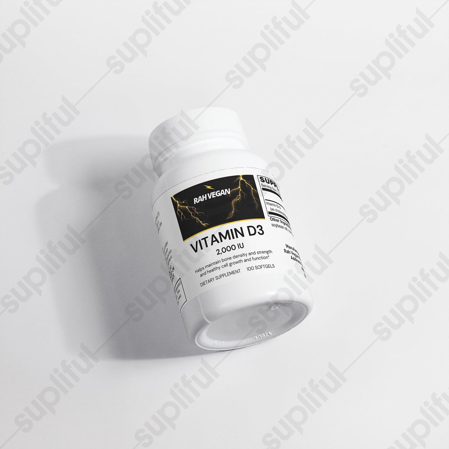 Rah Vegan Vitamin D3 2,000 IU